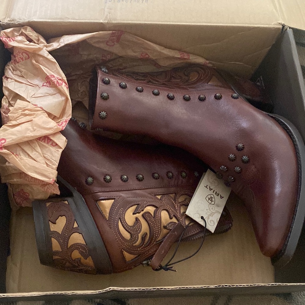 Ariat studded ankle boots